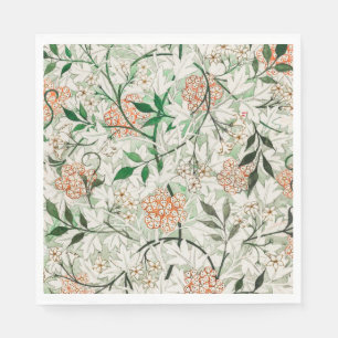 William Morris Jasmine Garden Flower Classic Napkins