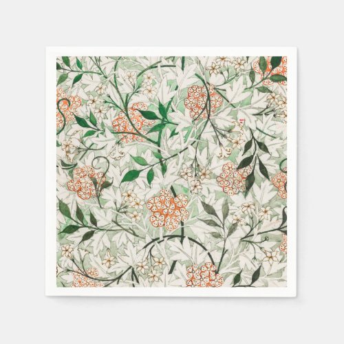 William Morris Jasmine Garden Flower Classic Napkins