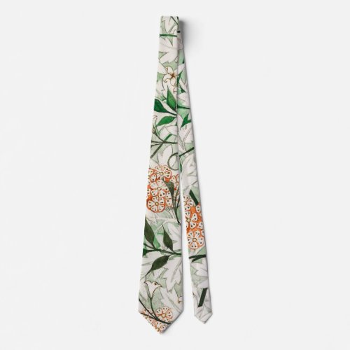 William Morris Jasmine Garden Flower Classic Neck Tie