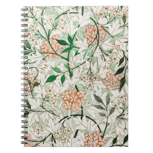 William Morris Jasmine Garden Flower Classic Notebook