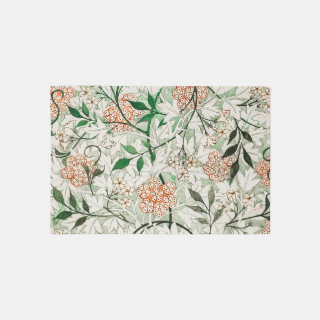 William Morris Jasmine Garden Flower Classic Outdoor Rug (Front)