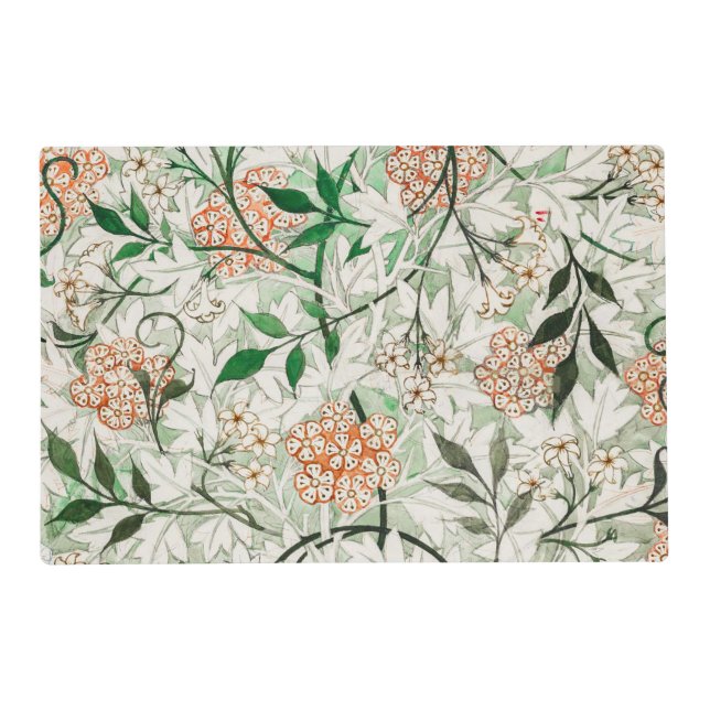 William Morris Jasmine Garden Flower Classic Placemat (Front)