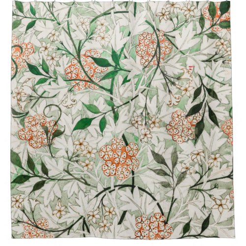 William Morris Jasmine Garden Flower Classic Shower Curtain