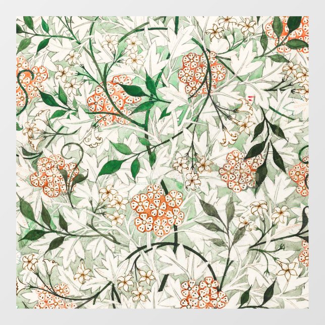 William Morris Jasmine Garden Flower Classic Window Cling (Sheet)