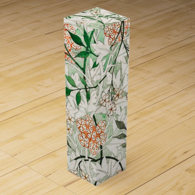 William Morris Jasmine Garden Flower Classic Wine Box (Front)