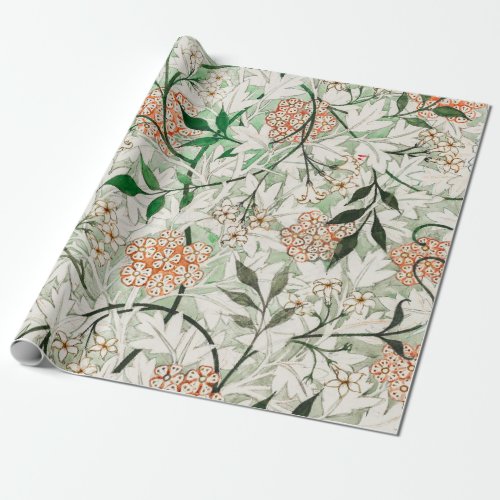 William Morris Jasmine Garden Flower Classic Wrapping Paper