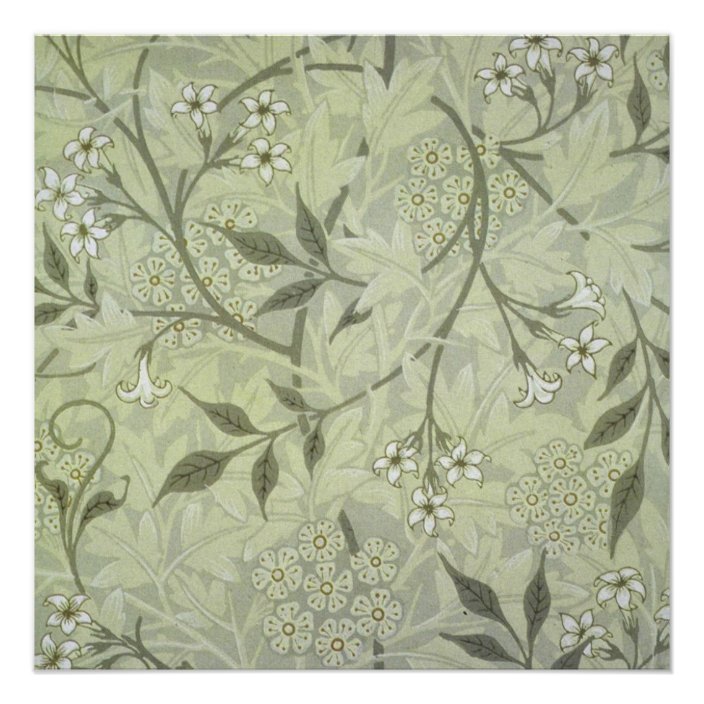 William Morris Jasmine Wallpaper Poster