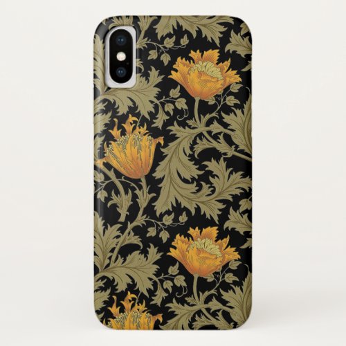 William Morris JH Dearle Anemone Victorian Pattern iPhone XS Case
