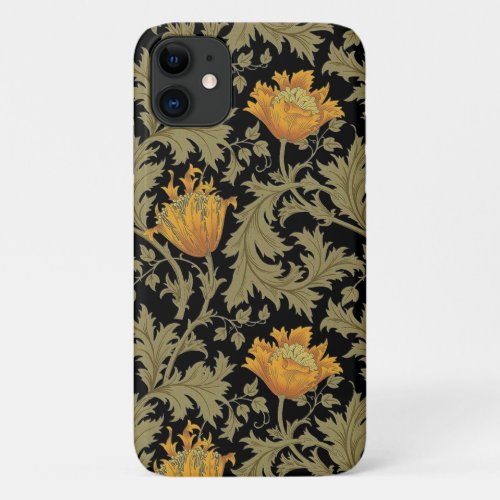 William Morris JH Dearle Anemone Victorian Pattern iPhone 11 Case