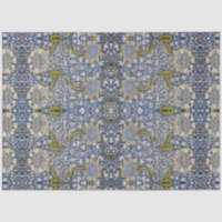 William Morris Kennet Blue White Floral Decoupage