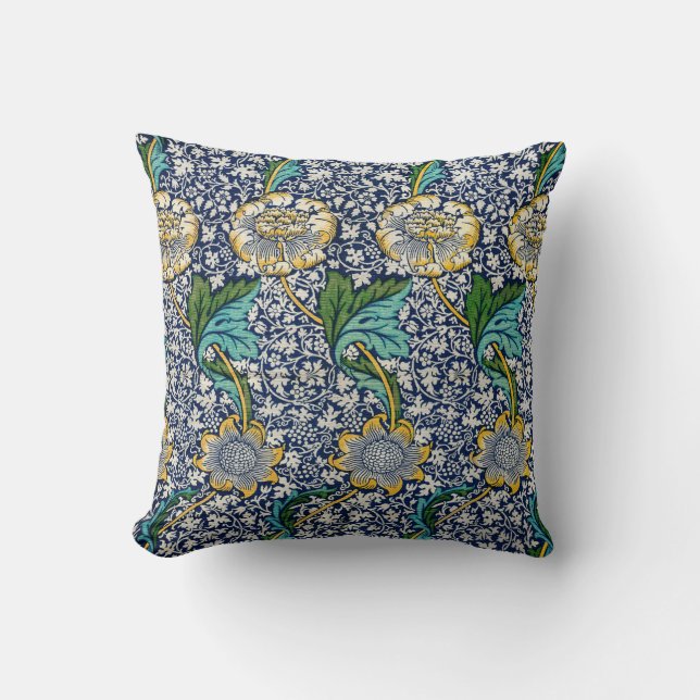 William Morris Kennet famous pattern   Throw Pillow (Front)