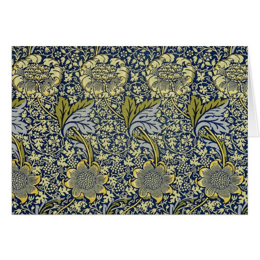 William Morris Kennet Floral Wallpaper Blue (Front Horizontal)