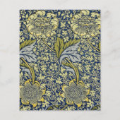 William Morris Kennet Floral Wallpaper Blue (Back)