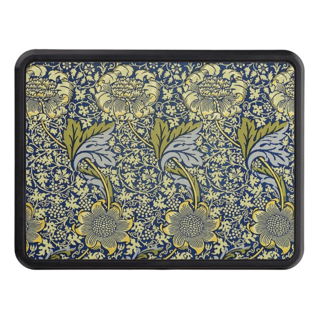 William Morris Kennet Floral Wallpaper Blue Hitch Cover (Front)