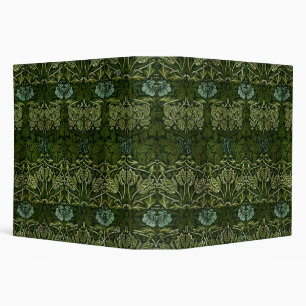 William Morris Large Green Tulip Rose Wallpaper 3 Ring Binder