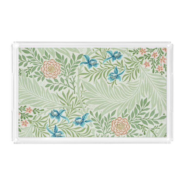 William Morris Larkspur Acrylic Tray (Front)