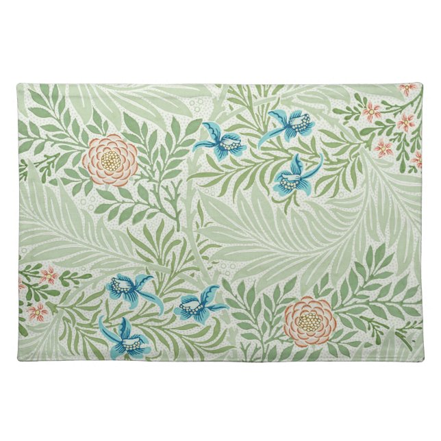 William Morris Larkspur Cloth Placemat (Front)