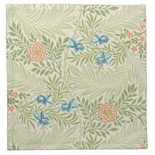 William Morris Larkspur Floral Pattern Cloth Napkin