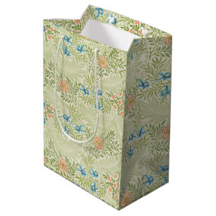 William Morris Larkspur Floral Pattern Medium Gift Bag