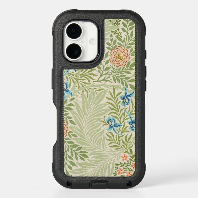 William Morris Larkspur Floral Pattern Otterbox iPhone Case (Back)
