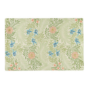 William Morris Larkspur Floral Pattern Placemat
