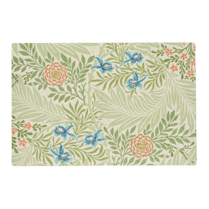 William Morris Larkspur Floral Pattern Placemat
