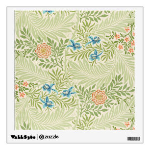 William Morris Larkspur Floral Pattern Wall Decal