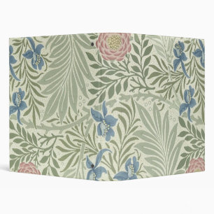 William Morris Larkspur Floral Wallpaper 3 Ring Binder