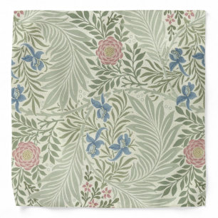 William Morris Larkspur Floral Wallpaper Bandana