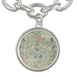 William Morris Larkspur Floral Wallpaper Bracelet
