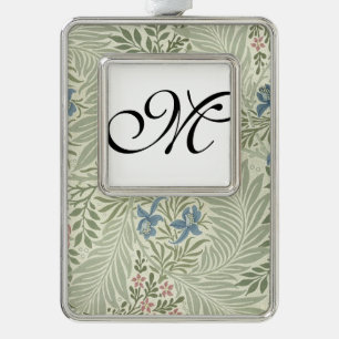 William Morris Larkspur Floral Wallpaper Christmas Ornament