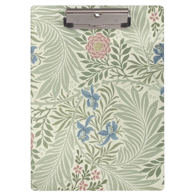 William Morris Larkspur Floral Wallpaper Clipboard (Front)