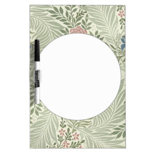 William Morris Larkspur Floral Wallpaper Dry Erase Board