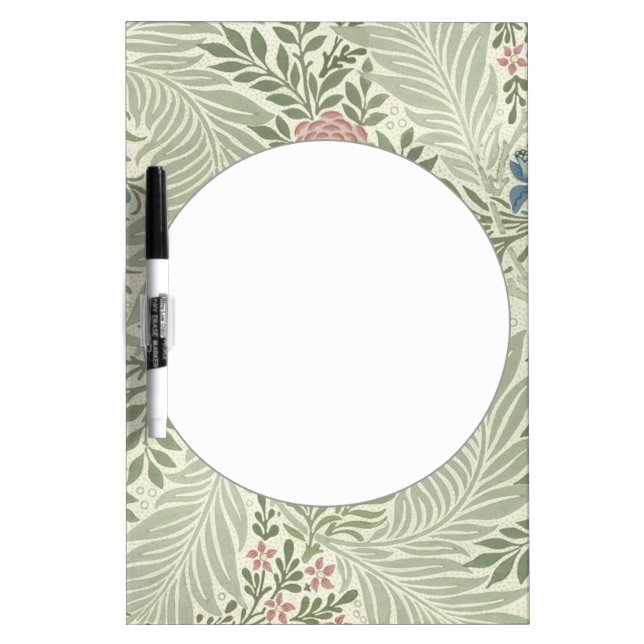 William Morris Larkspur Floral Wallpaper Dry Erase Board (Front)