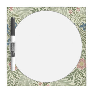 William Morris Larkspur Floral Wallpaper Dry-Erase Board