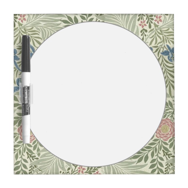 William Morris Larkspur Floral Wallpaper Dry-Erase Board (Front)
