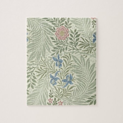 William Morris Larkspur Floral Wallpaper Jigsaw Puzzle