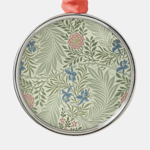 William Morris Larkspur Floral Wallpaper Metal Ornament