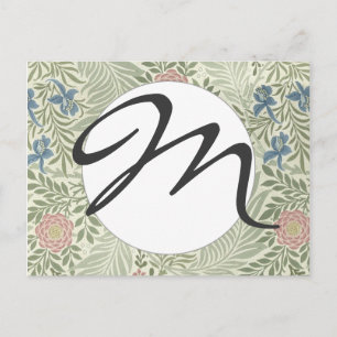 William Morris Larkspur Floral Wallpaper Postcard