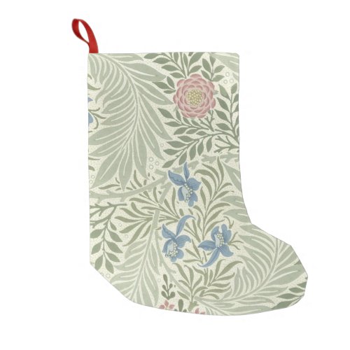 William Morris Larkspur Floral Wallpaper Small Christmas Stocking