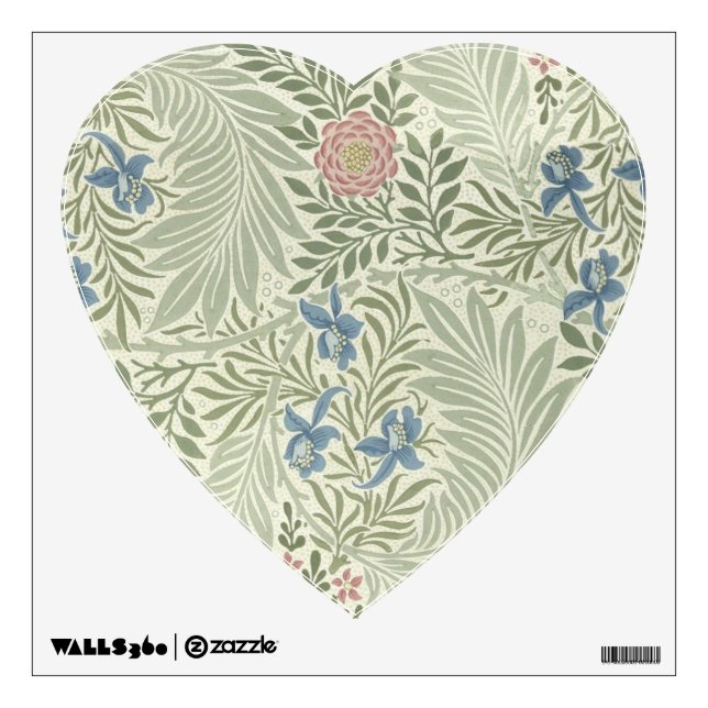 William Morris Larkspur Floral Wallpaper Wall Decal (Front)
