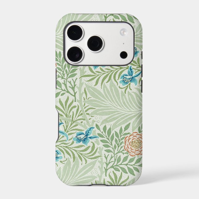 William Morris Larkspur iPhone Case (Back)