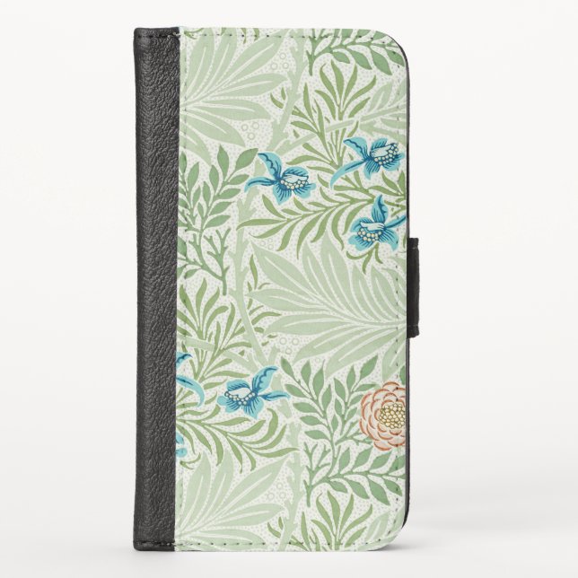 William Morris Larkspur iPhone Wallet Case (Front)