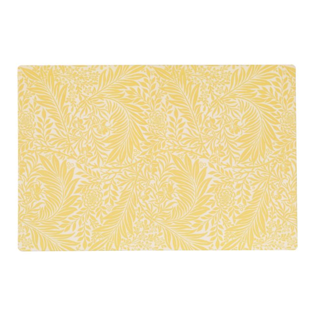 William Morris - Larkspur Leaves & Flower Pattern Placemat (Front)