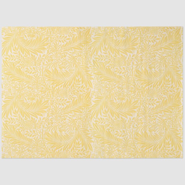 William Morris - Larkspur Leaves & Flower Pattern Tissue Paper (Front)