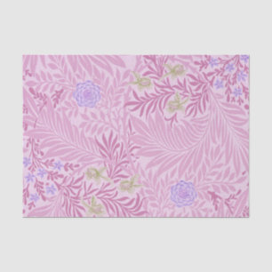 William Morris - Larkspur - Pink Flowers & Leaves Tissue Paper