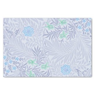 William Morris - Larkspur  Purple Flowers & Leaves Tissue Paper