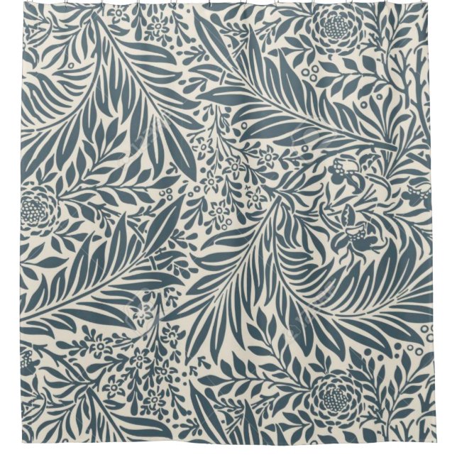William Morris Larkspur Shower Curtain (Front)