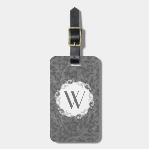 William Morris Lea Vintage Floral Monogrammed Luggage Tag