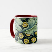 William Morris - Leicester, floral pattern Mug (Front Left)